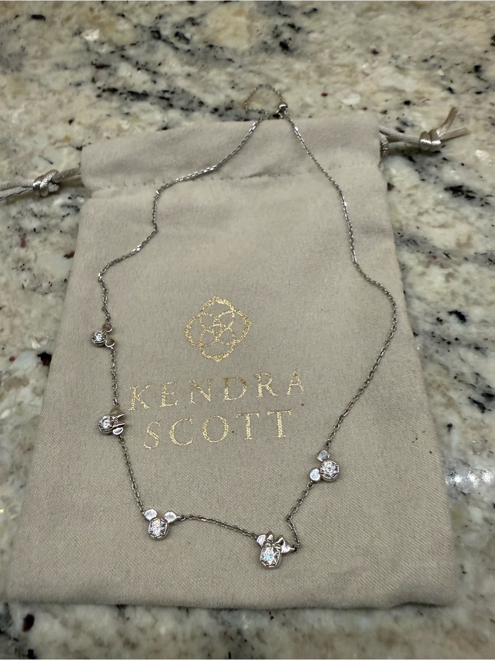 Kendra Scott Mickey and Minnie Necklace